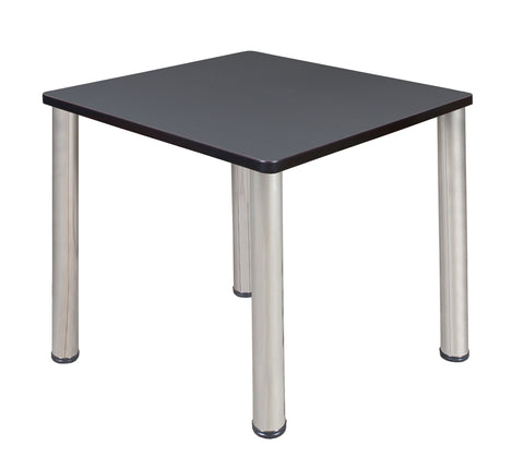 Regency Kee 30 in. Square Breakroom Table Top Black Legs