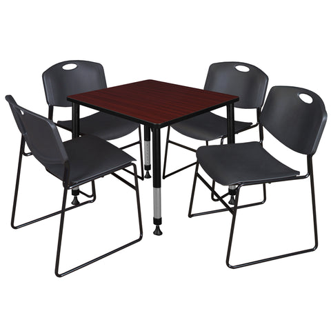 Mahogany / Black / Black / 30 x 30