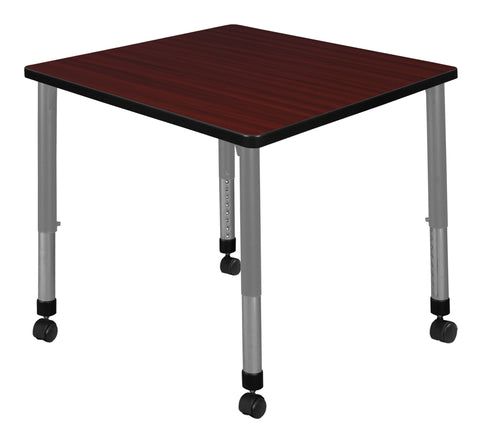 Regency Kee 30 in. Square Height Adjustable Mobile Classroom Activity Table