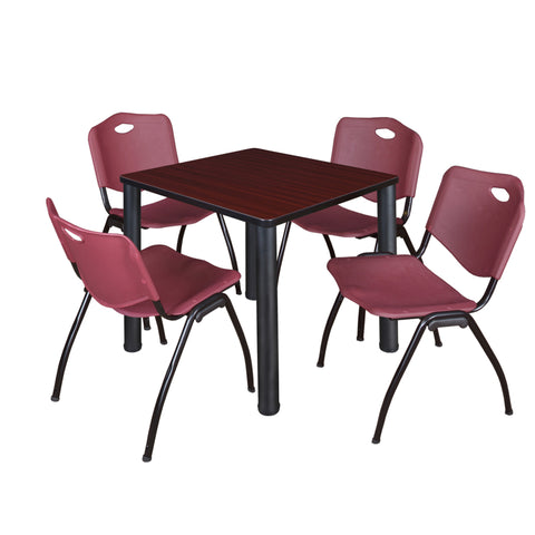 Mahogany / Black / Burgundy / 30 x 30