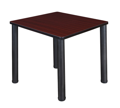 Regency Kee 30 in. Square Breakroom Table Top Black Legs