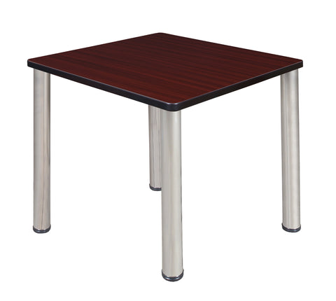 Regency Kee 30 in. Square Breakroom Table Top Black Legs