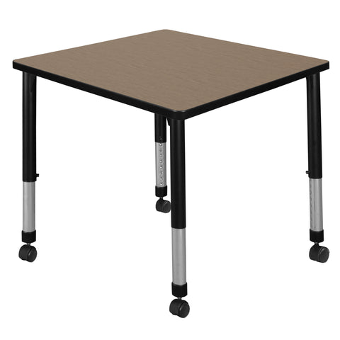 Regency Kee 30 in. Square Height Adjustable Mobile Classroom Activity Table
