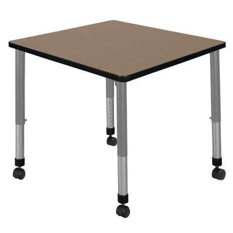 Regency Kee 30 in. Square Height Adjustable Mobile Classroom Activity Table