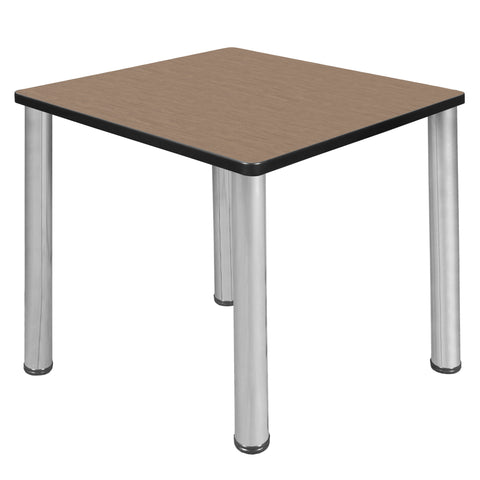 Regency Kee 30 in. Square Breakroom Table Top Black Legs