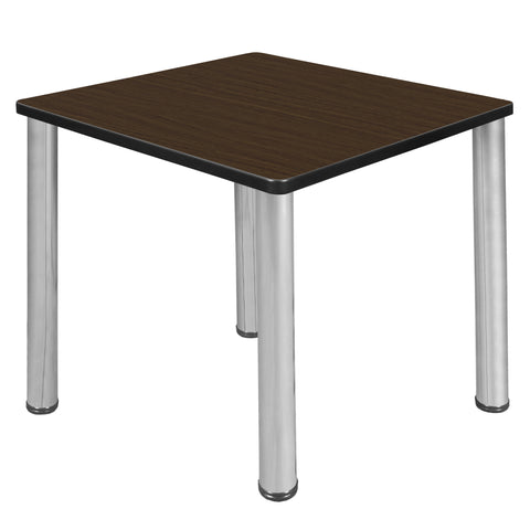 Regency Kee 30 in. Square Breakroom Table Top Black Legs