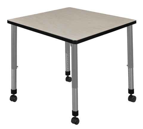 Regency Kee 30 in. Square Height Adjustable Mobile Classroom Activity Table