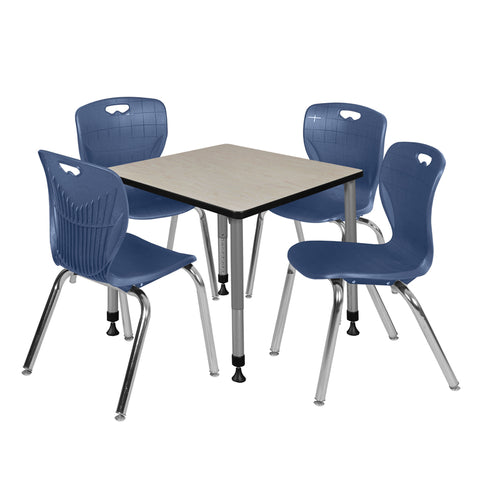 Maple / Grey / Blue / 30 x 30