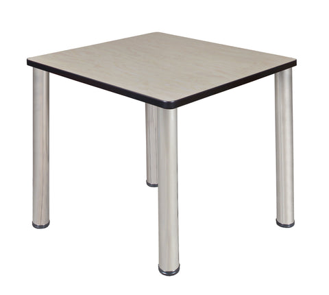Regency Kee 30 in. Square Breakroom Table Top Black Legs