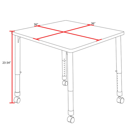 Neo Walnut / Grey / 36 x 36