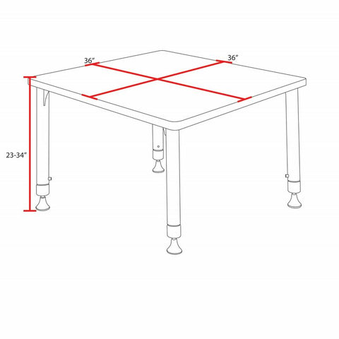 Noble Oak / Grey / Blue / 36 x 36