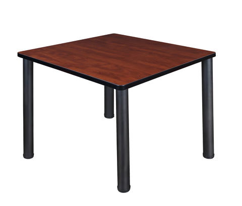 Regency Kee 30 in. Square Breakroom Table Top Black Legs