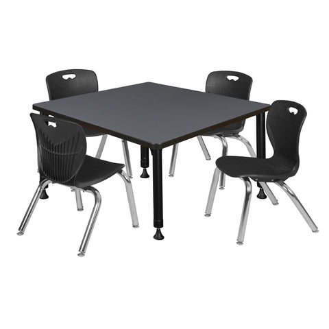 Grey / Black / Black / 36 x 36