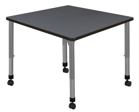 Regency Kee 30 in. Square Height Adjustable Mobile Classroom Activity Table