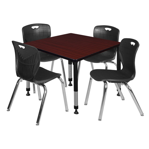 Mahogany / Black / Black / 36 x 36
