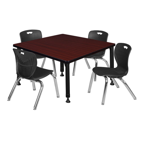 Mahogany / Black / Black / 36 x 36