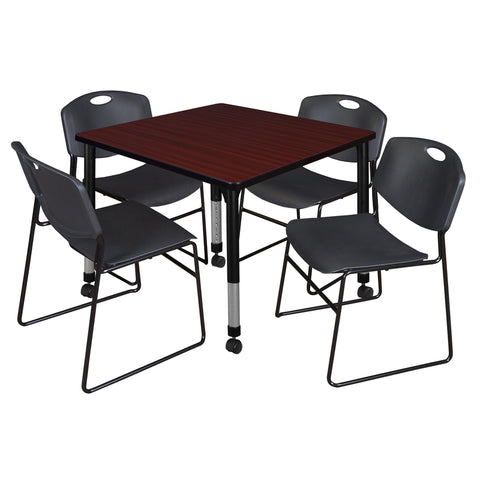 Mahogany / Black / Black / 36 x 36