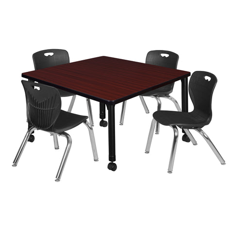 Mahogany / Black / Black / 36 x 36