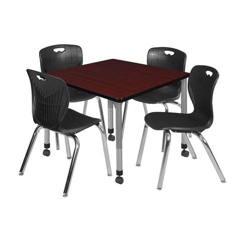 Mahogany / Grey / Black / 36 x 36