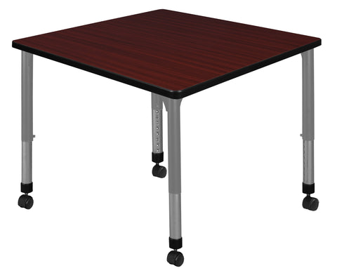 Regency Kee 30 in. Square Height Adjustable Mobile Classroom Activity Table