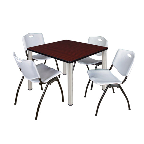 Mahogany / Chrome / Grey / 36 x 36
