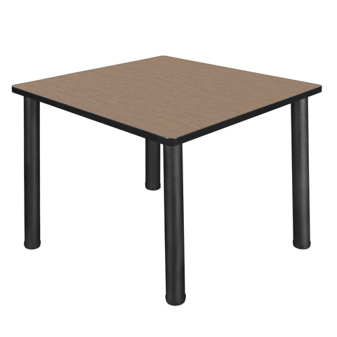 Regency Kee 30 in. Square Breakroom Table Top Black Legs