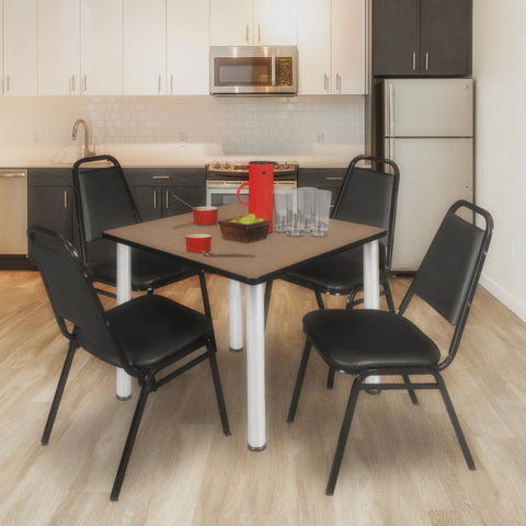 Chrome|Noble Oak / 36 x 36