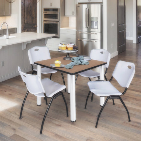 Noble Oak / Chrome / Grey / 36 x 36