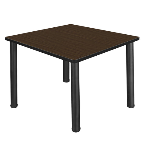 Regency Kee 30 in. Square Breakroom Table Top Black Legs