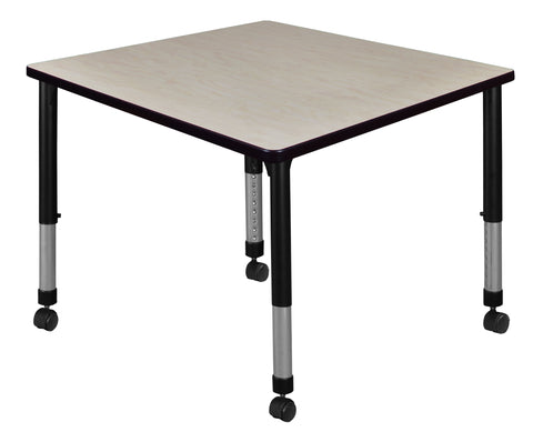 Regency Kee 30 in. Square Height Adjustable Mobile Classroom Activity Table