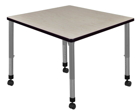 Regency Kee 30 in. Square Height Adjustable Mobile Classroom Activity Table