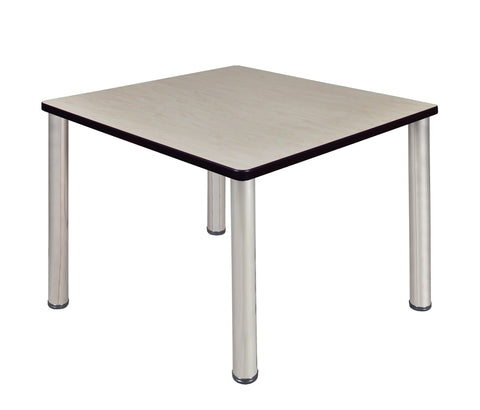 Regency Kee 30 in. Square Breakroom Table Top Black Legs