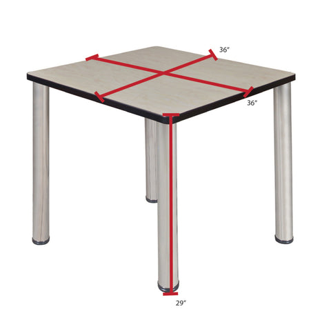 Blue|Chrome|Maple / 36 x 36