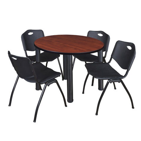 Cherry / Black / Black / 36 x 36