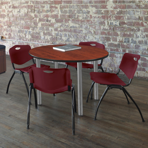 Cherry / Chrome / Burgundy / 36 x 36