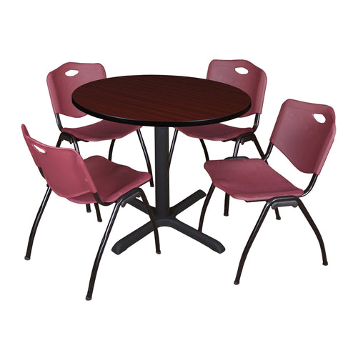 Burgundy|Mahogany / 36 x 36