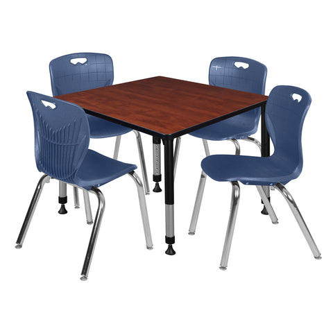 Cherry / Black / Blue / 42 x 42
