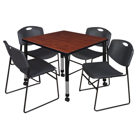 Cherry / Black / Black / 42 x 42