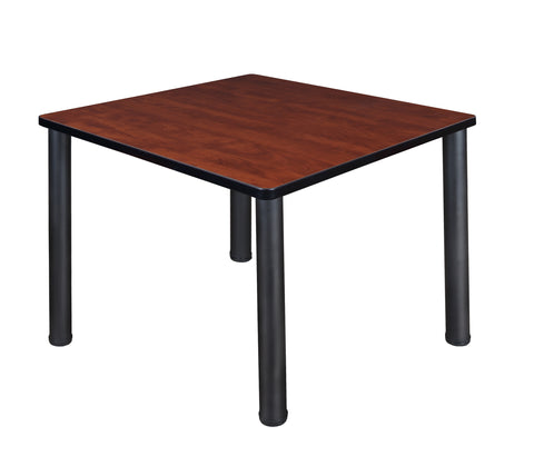 Regency Kee 30 in. Square Breakroom Table Top Black Legs