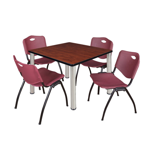 Cherry / Chrome / Burgundy / 42 x 42