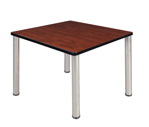 Regency Kee 30 in. Square Breakroom Table Top Black Legs
