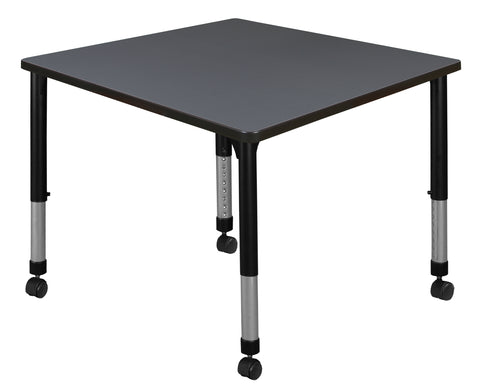 Regency Kee 30 in. Square Height Adjustable Mobile Classroom Activity Table