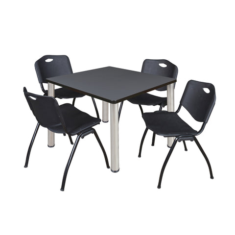 Grey / Chrome / Black / 42 x 42