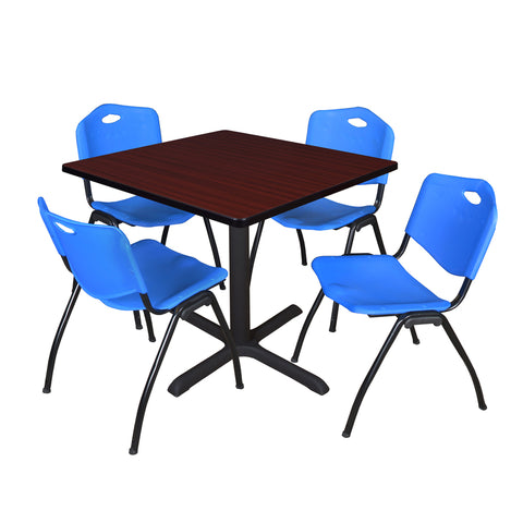 Blue|Mahogany / 42 x 42
