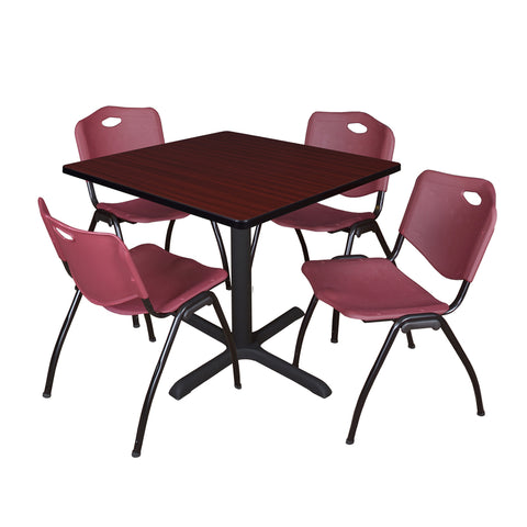 Burgundy|Mahogany / 42 x 42