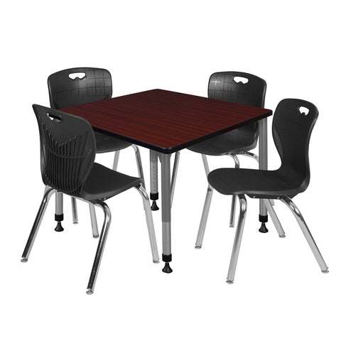 Mahogany / Grey / Black / 42 x 42