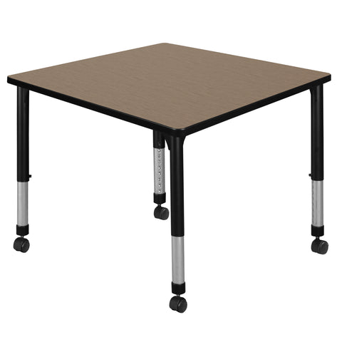 Regency Kee 30 in. Square Height Adjustable Mobile Classroom Activity Table