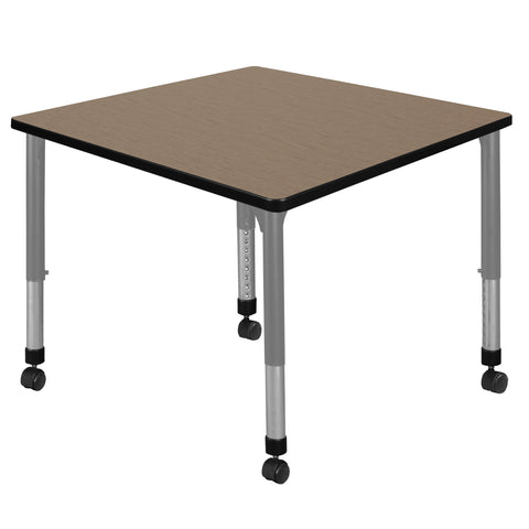 Regency Kee 30 in. Square Height Adjustable Mobile Classroom Activity Table