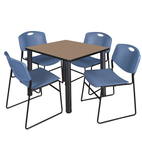 Noble Oak / Black / Blue / 42 x 42