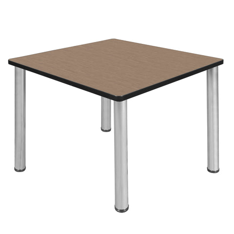 Regency Kee 30 in. Square Breakroom Table Top Black Legs